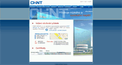 Desktop Screenshot of chint.cz